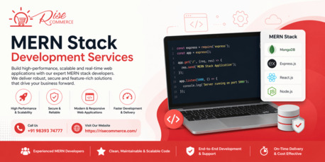 Greater Noida, Business, MERN Stack Development Services - RiseCore Technologies