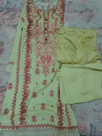 Al Maathar, Clothing & Accessories, SAR 199,  Eid Collection  Ladies Embroidery Suite Stitched & Unstitched For Sale In Riyadh Only199SR