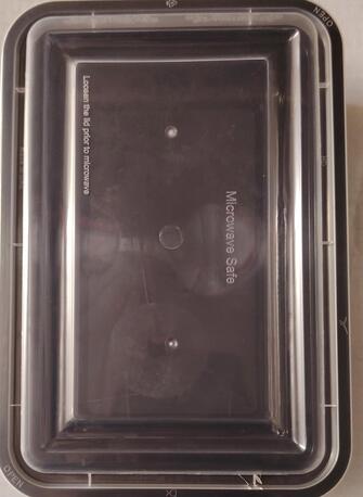 Jeddah, Materials, MICROWAVE CONTAINER 1 PORTION BLACK