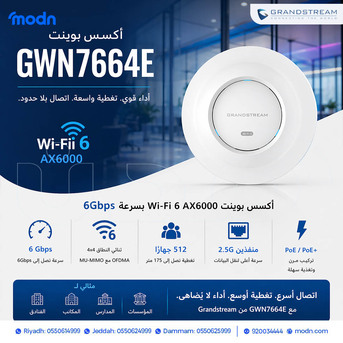 Jeddah, Electronics, SAR 1,  أكسس بوينت جراند ستريم (Grandstream GWN) - أسرع واي فاي وت