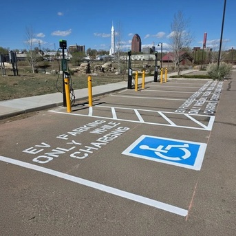 New York, Construction, Parking Lot Striping Of Huntsville