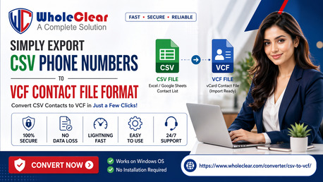 New York, Computer, Simply Export CSV Phone Numbers To VCF Contact File Format
