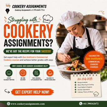 Sydney, Education, Top Gen Institute Assignment Help &ndash; Commercial Cookery Assignments Made Easy