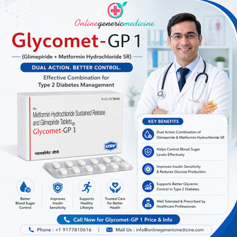 New York, Health, Glycomet GP (Glimepiride And Metformin) | Used To Treat Type 2 Diabetes & PCOS