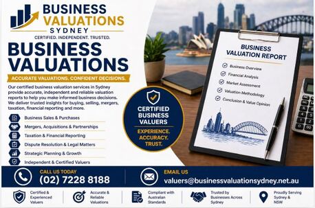 Sydney, Real Estate, Business Valuations Sydney | Certified Company Valuation Experts