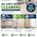 BIG OFFER GET 30% OFF ON SOFA, CARPET & CURTAINS CLEANING SERVICE