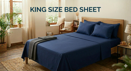 Mumbai, Household Items, INR 1499,  King Size Bed Sheet | Premium Cotton Handloom Bedding Set | TheIndiglobal