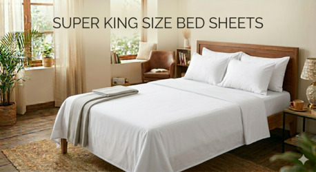 Mumbai, Household Items, INR 2699,  Super King Size Bed Sheets | Extra Large Cotton Bedsheet 108x108 | TheIndiglobal