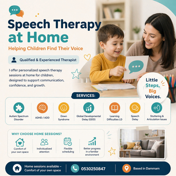 Dammam, Daycare, Speech Therapy Available