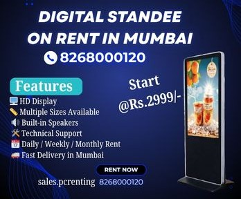 Mumbai, Event Planning, Digital Standee On Rent In Mumbai Starting Rs.2999/-