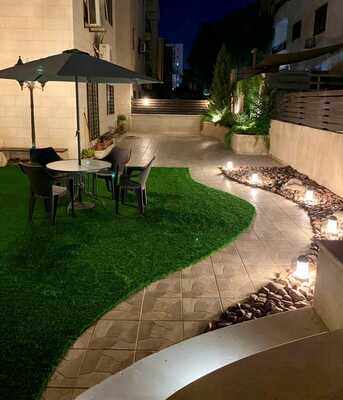 Amman, Apartments, Flats, Houses & Villas, JOD 10000/year,  Furnished,  2 BR,  Ground Fully 2B Apartment With Garden In 7 Circle 00962777688956