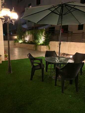 Amman, Apartments, Flats, Houses & Villas, JOD 10000/year,  Furnished,  2 BR,  Ground Fully 2B Apartment With Garden In 7 Circle 00962777688956