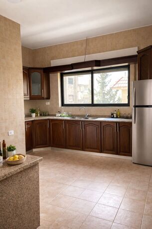 Amman, Apartments, Flats, Houses & Villas, JOD 7000/year,  Furnished,  2 BR,  Fully Furnished 2B Apart With Baconly And Free Access Rooftop N Rabyia 00962777688956