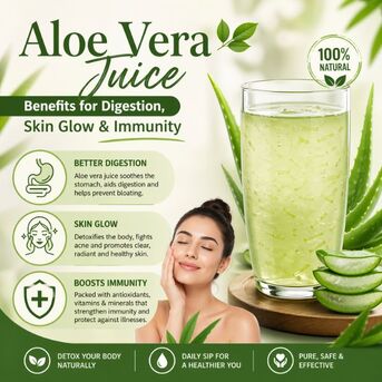 Mumbai, Health & Beauty Items, INR 470,  Aloe Vera Juice Benefits For Digestion, Skin Glow & Immunity