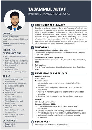 Jeddah, Job Seekers, Business Finance And Accountant