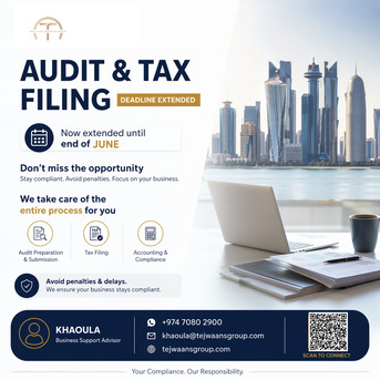 Doha, Business, 🚨 Audit & Tax Filing | Deadline Extended!