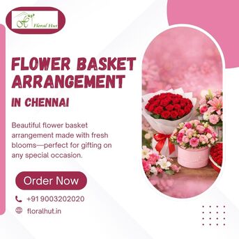 Chennai, Florist, Flower Basket Arrangement