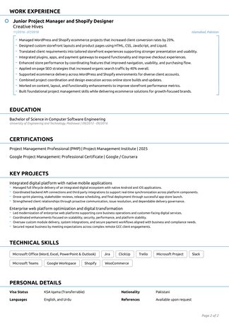 Riyadh, Job Seekers, PMP-certified IT Project Manager | Transferrable Iqama | Riyadh