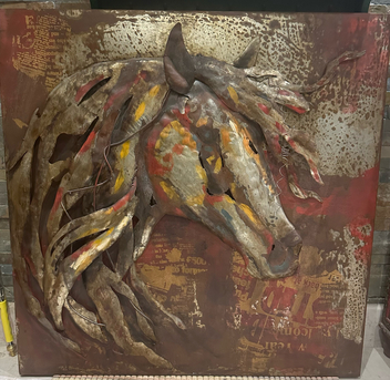 Olaya, Collectibles, SAR 450,  Metal Artwork Drawing For Arabic Horse 1m X1 M.