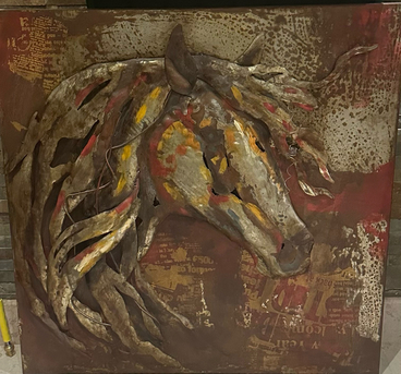 Olaya, Collectibles, SAR 450,  Metal Artwork Drawing For Arabic Horse 1m X1 M.