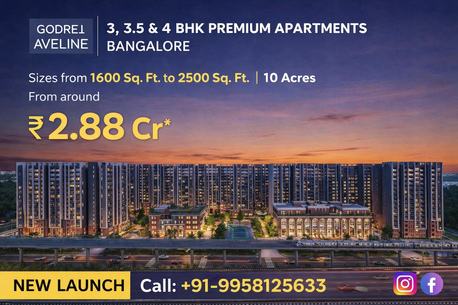Bangalore, Real Estate For Sale, INR 25700000,  3 BR,  1600 Sq. Feet,  Godrej Aveline Yelahanka &ndash; RERA, Possession & Timeline