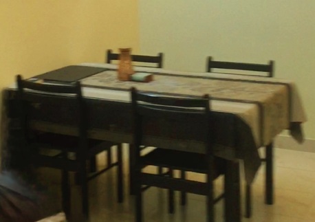 Muharraq, Furniture, BHD 30,  4 Seater Black Wooden Dining Table With Chairs