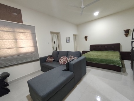 Manama, Apartments, Flats, Houses & Villas, BHD 170/year,  1 BR,  Isatown:- Groundfloor Furnished Studio Flat On Rent With Ewa..
