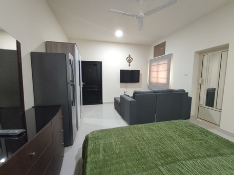 Manama, Apartments, Flats, Houses & Villas, BHD 170/year,  1 BR,  Isatown:- Groundfloor Furnished Studio Flat On Rent With Ewa..