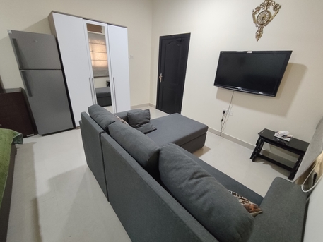 Manama, Apartments, Flats, Houses & Villas, BHD 170/year,  1 BR,  Isatown:- Groundfloor Furnished Studio Flat On Rent With Ewa..