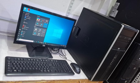 Manama, Electronics, BHD 35,  HP Core I5 Computer Set 19" Wide Monitor 8GB RAM 500GB HDD Ready Win 10 Pro, Zoom & Teams