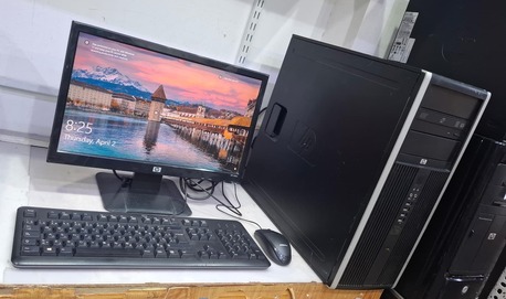 Manama, Computers, BHD 35,  HP Core I5 Computer Set 19" Wide Monitor 8GB RAM 500GB HDD Ready Win 10 Pro, Zoom & Teams