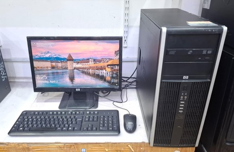 Manama, Computers, BHD 35,  HP Core I5 Computer Set 19" Wide Monitor 8GB RAM 500GB HDD Ready Win 10 Pro, Zoom & Teams