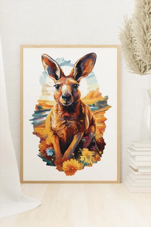 Sydney, Baby & Kid Stuff, AUD 55,  Big Red Kangaroo ~ Decorative Wooden Puzzle
