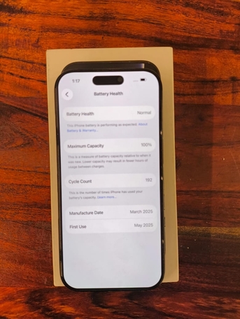 Riyadh, Mobile Phones, SAR 2899,  Iphone 16 Pro 128 Gb Battery 100