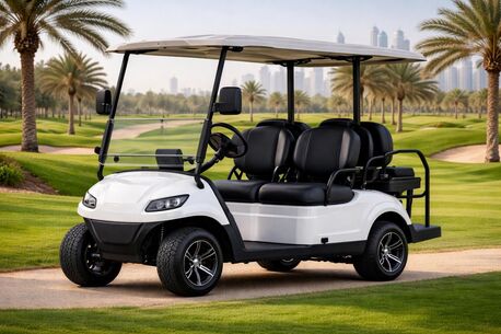 Manama, Industrial Machinery, BHD 4150,  [BRAND NEW!] &ndash; White Custom عربة جولف Electric 6&ndash;Seater EV Golf Car!!!