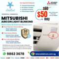 SGD 50,  Mitsubishi Aircon Light Blinking
