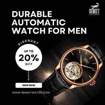 New York, Watches, USD 1199,  Best Durable Automatic Watch For Men By Serket Watches At Affordable Prices (2026)
