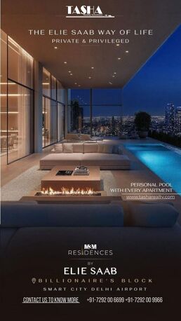 Gurgaon, Apartments, Flats, Houses & Villas, INR 850000/month,  3 BR,  4200 Sq. Feet,  Luxury 3 & 4 BHK Apartments At M3M Elie Saab Residences, Sector 65 Gurgaon