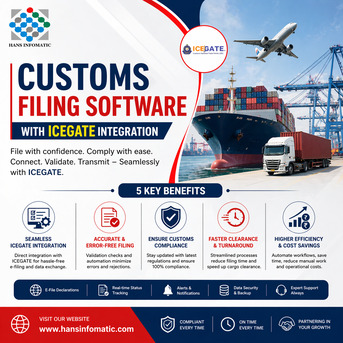 New Delhi, Logistics, Simplify Customs Filing With ICEGATE Integration &ndash; Faster Clearance, Zero Errors