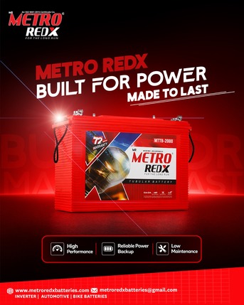 Hyderabad, Heavy Equipment, INR 50000,  Metroredx Battery &ndash; Affordable Inverter Battery Manufacturer In Hyderabad, India