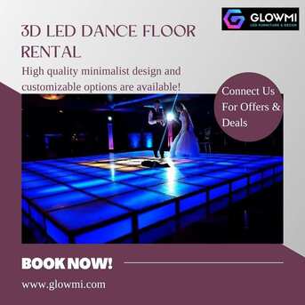 Toronto, Furniture, CAD 2850,  Top 5 3D Led Dance Floor Rental By Glowmi At Affordable Prices For Weddings, Events, Parti