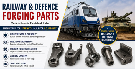 Faridabad, Heavy Equipment, Railway Parts Manufacturer In Faridabad | Railway & Defence Forging Parts Company