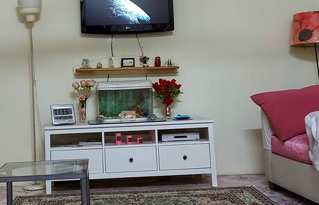 Jeddah, Household Items, IKEA TV TABLE WHITE With Free Plastic Cabinet