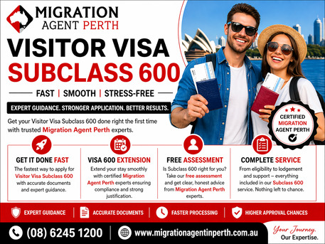 Perth, Travel, Certified Migration Agent Perth Experts Handling Your Visitor Visa Subclass 600 Extension