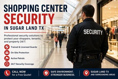 Houston, Security, Shopping Center Security In Sugar Land TX