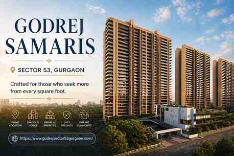 Gurgaon, Real Estate For Sale, 3 BR,  Godrej Samaris Sector 53 Gurgaon - Lifestyle Apartments