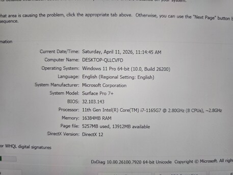 Riyadh, Computers, SAR 2800,  Microsoft Surface Pro 7 Plus - Intel Core I7 11thgen,16gb,512nvme,12.3" Touch Screen
