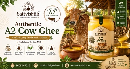 Mumbai, Food, Authentic A2 Cow Ghee Crafted Using Traditional Methods