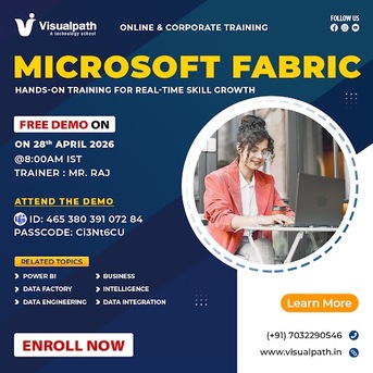 Hyderabad, Lessons Offered, Microsoft Fabric Join Online Free Demo On April 28th