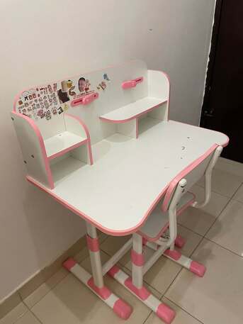 Al Izdihar, Baby & Kid Stuff, SAR 150,  Kids Study Table & Chair &ndash; Adjustable (8&ndash;12 Yrs)